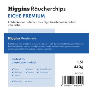 Higgins Räucherchips – Eiche Premium