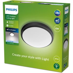 Philips Outdoor LED Deckenleuchte Wandlampe Doris Kaltweißes Licht 6W IP54