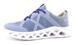 Jana Letti Damenschuhe Schnürschuhe Sportive Sneaker Blau Freizeit, Schuhgröße:39 EU