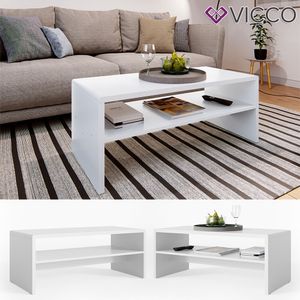 Konferenční stolek Vicco bílý 99,6 x 40,1 x 39,8 cm výrobek ze dřeva