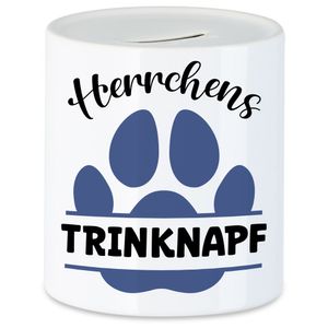 Herrchens Trinknapf Spardose Hund Hunde Pfote Liebe Hundeliebhaber Tierliebe Vierbeiner Gassi Haustier