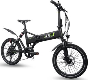 LLobe E-Bike 20" Alu Faltrad City III black, Batterie 36V/10,4Ah, 7-Gang Shimano