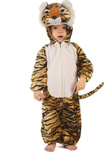 Kleiner Tiger Kleinkinder-Tierkostüm braun-schwarz-weiss