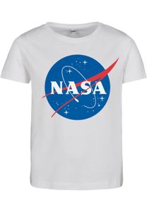 Mister Tee Unisex tričko Detské tričko s krátkym rukávom s nápisom NASA MTK092 White 158/164