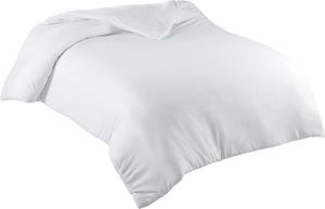 Bettwäsche Bettbezug 155x220 cm Einfarbig 100% Baumwolle Weiss Bettwäsche Bettbezug 155x220 cm Einfarbig 100% Baumwolle Weiss