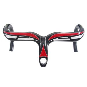 Rennradlenker Hohe Härte Ultraleichter Druckwiderstand Fixed Gear Bike Drop Bar gebogen für den Außenbereich-Rot,Größe:400mm
