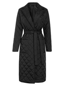 Damen Steppmäntel Langarm Mantel Trenchcoats Outwear Winter Warm Winterjacke Jacket Schwarz,Größe XL