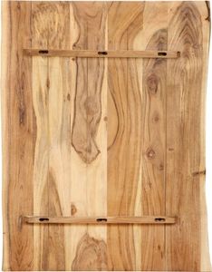 vidaXL Tischplatte Massivholz Akazie 80x(50-60)x2,5 cm