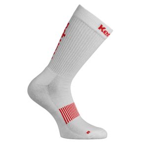 Kempa Logo Classic Socken - Größe: 41-45, weiß/rot, 200354101