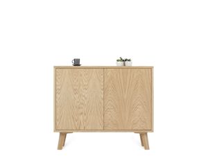 Dubová komoda SOVE 94 cm na nôžkach z masívu