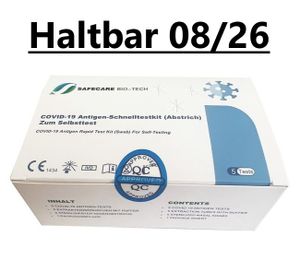 80x Safecare 1er Haltbarkeit 31/08/2026 BIO-TECH COVID-19 & Antigen Schnelltest Rapid Nasal Test | CE 2934 |Laientest Selbsttest + BLT Desinfe 80x Safecare 1er Haltbarkeit 31/08/2026 BIO-TECH COVID-19 & Antigen Schnelltest Rapid Nasal Test | CE 2934 |Laientest Selbsttest + BLT Desinfe
