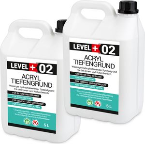 Acryl Tiefengrund 10L Grundierung Unter Farben und Tapeten Frostbeständig RM02