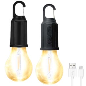 2 kempingových lamp,kempingových světel,LED kempingové lampy,dobíjecí,LED přenosná stanová lampa,nouzové světlo s karabinou,voděodolné pro kempování