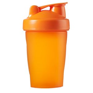 400ml Shaker-Flasche mit Action-Rod Mixer | Shaker Cups | Protein Shaker-Flasche ist BPA-frei und spülmaschinenfest (Orange,)