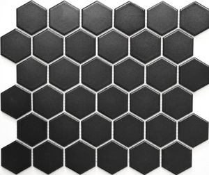 Mosani MOS11B-0311, Mosaik, Keramik, Schwarz, Indoor, Rechteck, 325 mm
