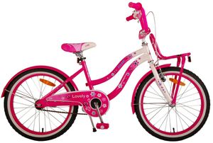 20 ZOLL Kinder Mädchen Fahrrad Kinderfahrrad Mädchenfahrrad Kinderrad Mädchenrad Bike Rad Rücktritt Rücktrittbremse LOVELY Rosa Weiß 2090