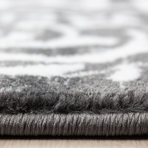Teppium Teppich modern design teppich Rechteck Versace Muster mit Barock Grau, Maße:160 cm x 230 cm, Form: Rechteckig
