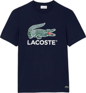 Lacoste Logo Grafik T-Shirt, Blau S