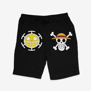 Uni Kurzehose Beach Shorts One Piece Cosplay Anime Law Flagge Schwimmen