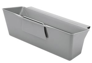 Metaltex 297526000 Auffangschale für Küchenabfälle Clean Tex, ABS, 35 x 16 x 13 cm, silber