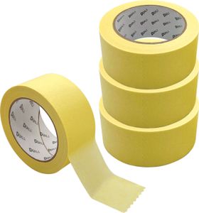 ARLI 4x Abdeckklebeband Kreppband 48 mm x 50 m Krepp 262 Malerkrepp Malerband Kreppklebeband