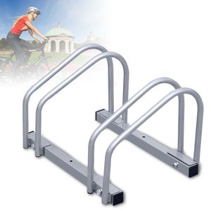 Jopassy Fahrradständer Mehrfach-Ständer für 2/3/4/5/6 Fahrräder Verzinkt Fahrradhalter Boden Wand Montage（2-fach）