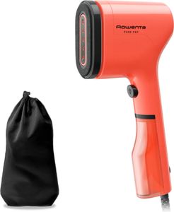 Rowenta Pure Pop DR2022 Parní kartáč 1300 W Parní ráz až 20 g/min žehlička čistí načechrané vlasy oboustranné hlavice kartáče cestovní provedení korálový osvěžovač