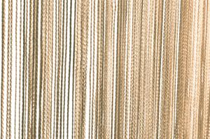 Fadenvorhang gold matt Türvorhang 90x250 cm uni Vorhang einfarbig Raumteiler