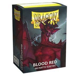 100 Dragon Shield Matte Card Sleeves / Hüllen, Farbe:Blood Red