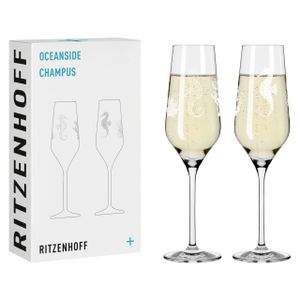 Oceanside Champagnerglas-Set #1, #2 Von Romi Bohnenberg