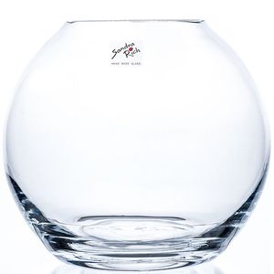 Sandra Rich Globe, Round-shaped vase, Glas, Transparent, Glänzend, Tisch, Indoor
