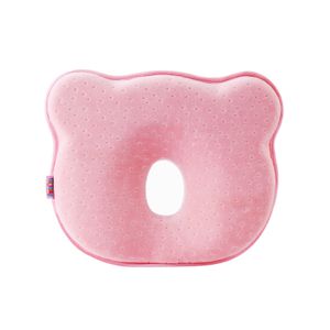 Babykissen Babykissen, Kinder Kissen, Babykopfkissen, Neugeborene Memory Foam Reisekissen（Rose）