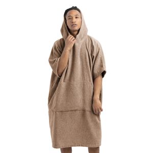 HOMELEVEL Surf und Badeponcho Uni - Poncho Handtuch für Erwachsene - Badeponcho - Bademantel für Damen und Herren - 100% Baumwolle