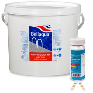 Bellaqua Chlor-Granulat Fix 5,0 kg + 25 TestStreifen