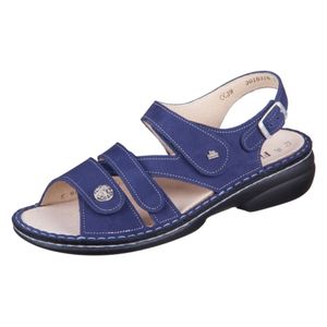 Finn Comfort Gomera, Damenschuhe, bequeme Sandale, Leder, Royal (Blau) - Damenschuhe Sandale bequem / lose Einlage, Blau, leder (nabuk)