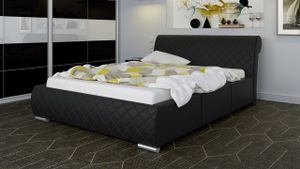 Polsterbett Bett Doppelbett FRANA 160x200cm inkl.Bettkasten