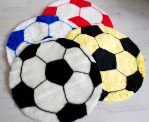 Fußball Teppich 70 cm  , Farbe:Gelb