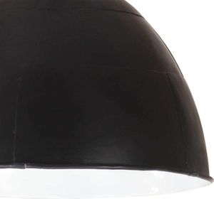 vidaXL Závesná lampa Vintage Industrial Style 25 W čierna okrúhla 31 cm E27