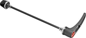 DT Swiss HWQASM00S3338S Hinterrad-Schnellspanner RWS MTB/Road Stahl-Schnellspanner,145mm mit Alu Hebel, schwarz/rot