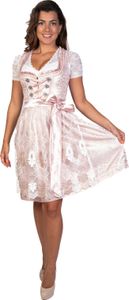 EMELY Dirndl Trachtenkleid Damen 2:TLG Rosa 44