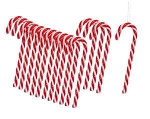 30  Zuckerstangen zum Hängen 13 cm Rot Weiss Baumschmuck Weihnachten