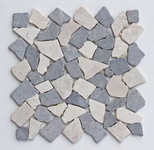 Mosaikfliesen Stein - M-008 - Marmor Mosaik Bruchsteinmosaik - Naturstein Fliesen Lager Verkauf Stein-Mosaik Herne NRW