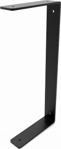 HEVVA - Doppelte Regalhalter HARTENBERG - 15 cm Tiefe, Schwarz, 1 Stück
