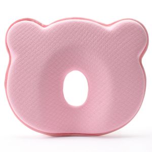 Babykissen Neugeborenes Memory Schaumstoff Reisekissen, 0-12 Monate Baby Kissen, Wiege Neugeborenes Kissen（Rose）