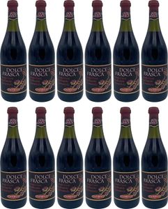 Dolce Frasca Rosso Caldirola 12x0,75l |Lieblicher Rotwein aus Italien| 5,5% Vol.