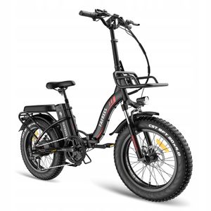 Fafrees F20 MAX Skladací elektrický bicykel 48V 22,5AH Veľkokapacitná batéria, 20 palcov * 4,0 Fat E Bike E-Mountain Bike Shimano 7S 150kg Loadable Black