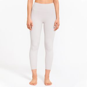 Leap Yoga-Hose mit hoher Taille, Bauchkontrolle, Workout, Lauf-Yoga-Leggings für Frauen – für Laufen, Radfahren, Yoga-Workout - Weiß||S