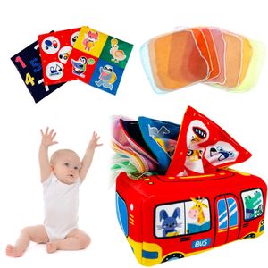 Baby Montessori Spielzeug Interaktive Sensorisches Kleinkind Tücherbox Mit 3 Knistertüchern Und 8 Seidenschals Pädagogisches Kinderspielzeug-1#