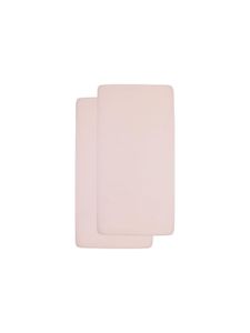 Meyco Möbel Jersey Spannbettlaken 2-Pack 70x140/150 soft pink Bettlaken 100% Baumwolle Bettlaken