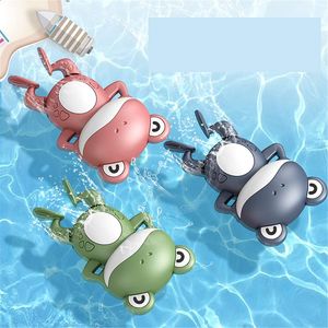3 STK Badespielzeug Aufziehspielzeug Schwimmfrosch für Kinder Kleinkinder 12 * 18 cm